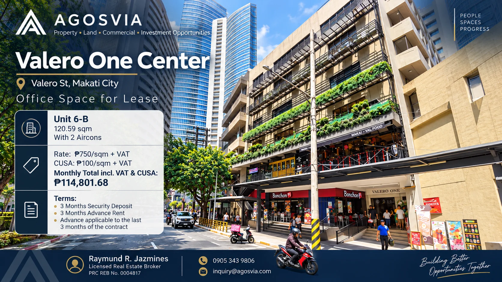 Office Space for Lease – Valero One Center, Makati | 120.59 sqm Salcedo Village